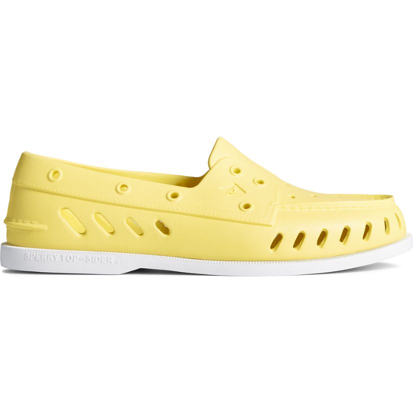 Yellow sperry on sale boat shoes